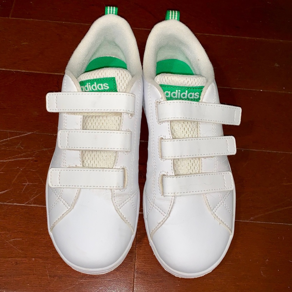 White Velcro adidas